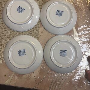 IKEA Classic White Dinner Plates Set